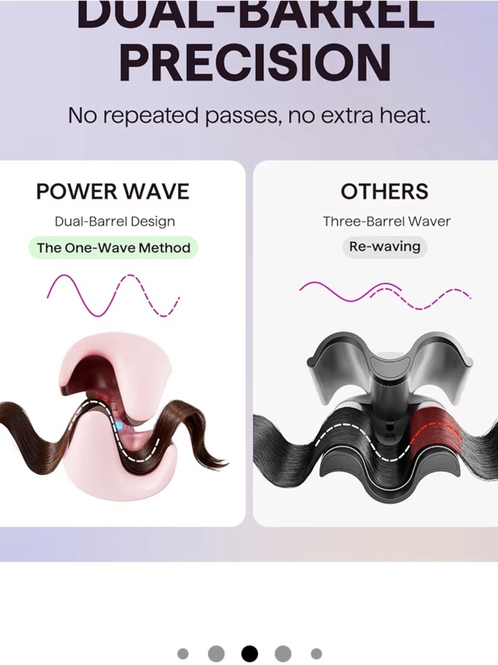 Wavy Talk Hair Waver/Crimper pink - Picture 9 of 11